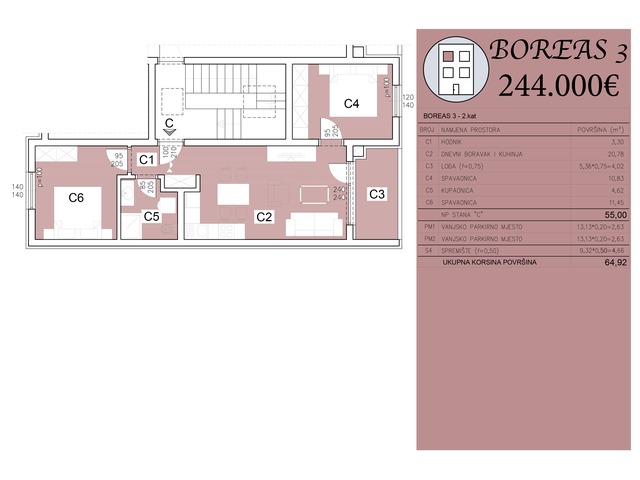 Šijana Gate Residence - BOREAS 3 Šijana Gate Residence - BOREAS 3